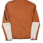 NIKE Mens Rust & Cream Full Zip Hooded Hoodie S Athletic Casual