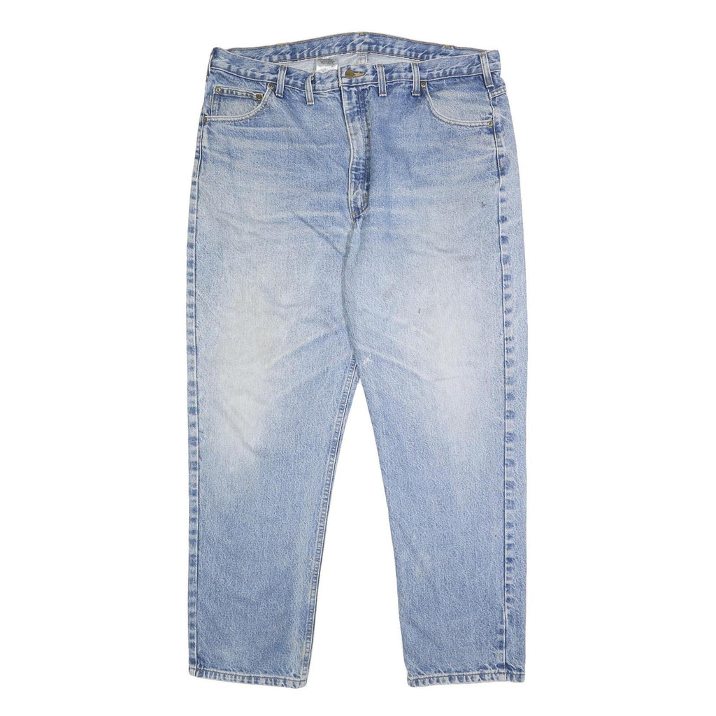 CARHARTT Mens Jeans Blue Regular Straight Denim Medium W40 L32 Classic Fit Zip