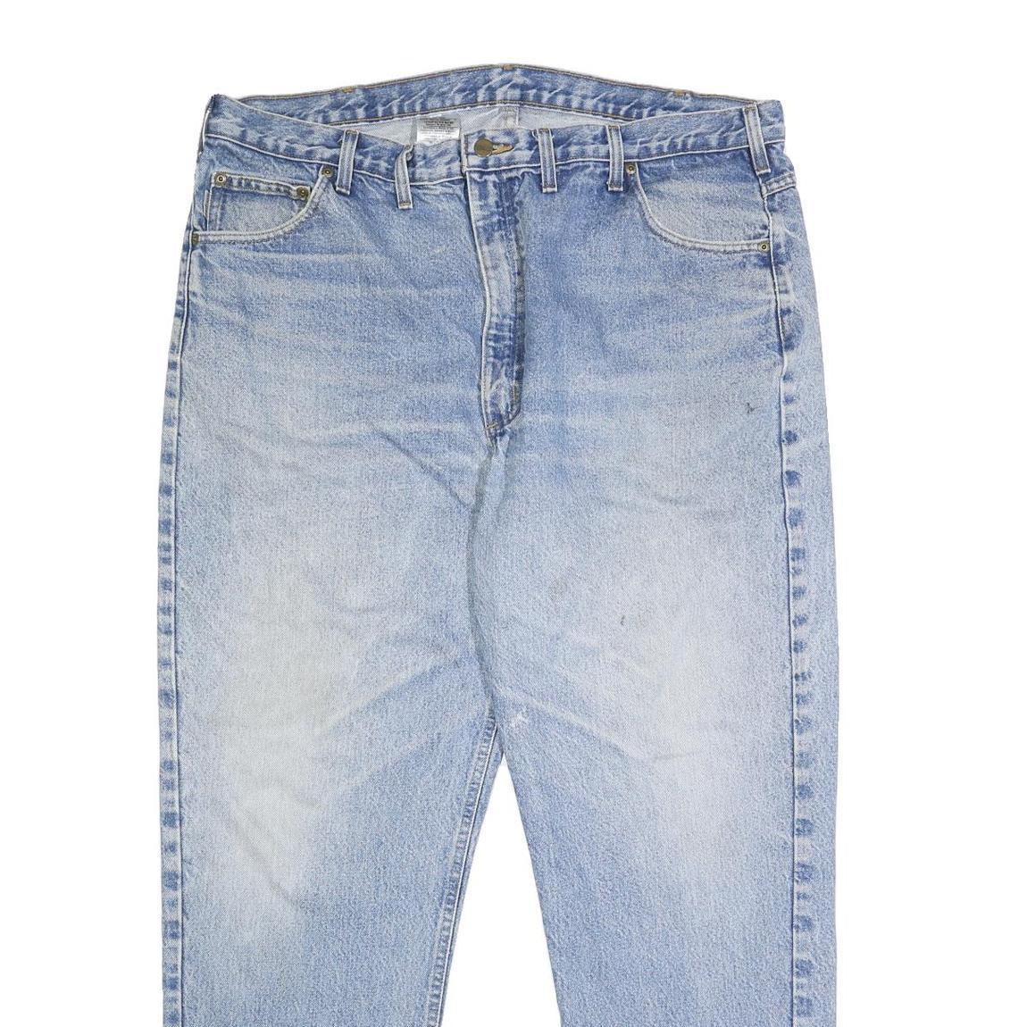 CARHARTT Mens Jeans Blue Regular Straight Denim Medium W40 L32 Classic Fit Zip