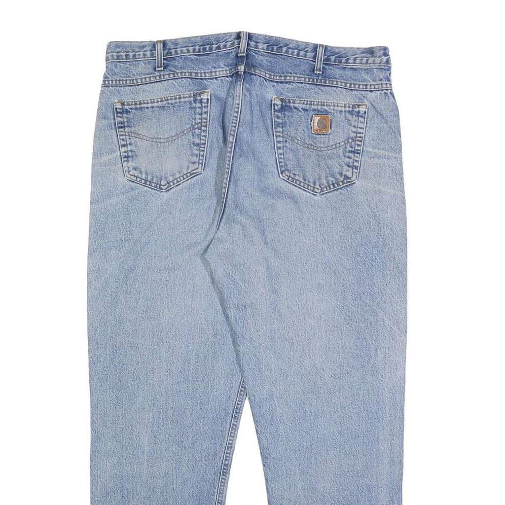 CARHARTT Mens Jeans Blue Regular Straight Denim Medium W40 L32 Classic Fit Zip