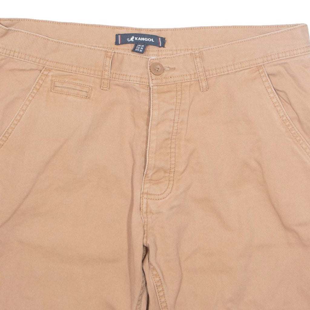 KANGOL Turn Up Mens Chino Shorts Brown M W33