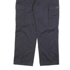 TEDDY'S Womens Relaxed Navy Blue Cargo Trousers W36 L28 Cotton Blend Zip Pocket