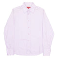 HUGO Mens Plain Shirt Purple Long Sleeve M