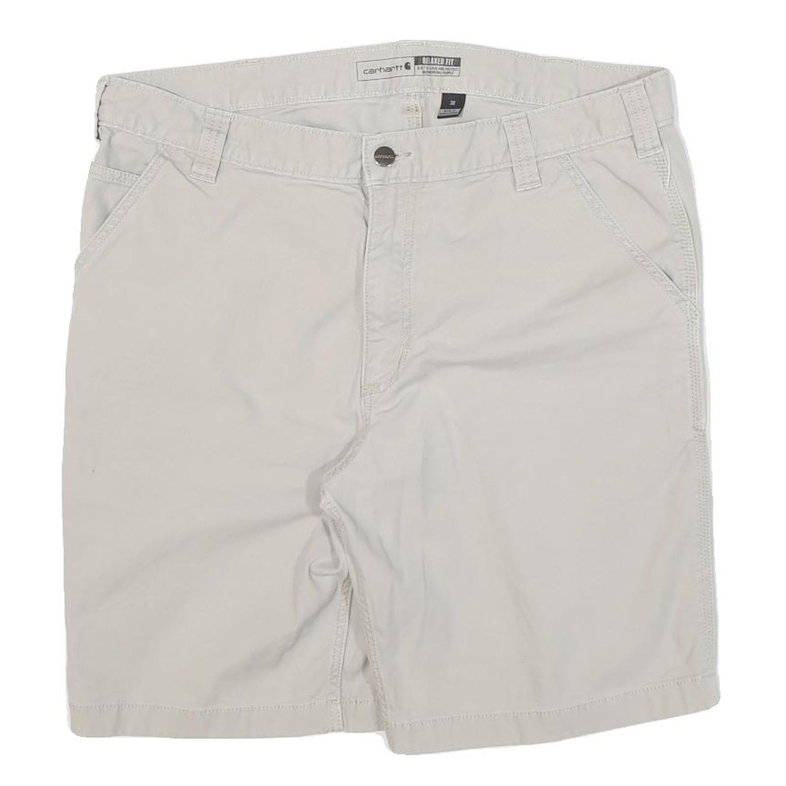 CARHARTT Mens Shorts Beige Casual Plain 3XL W38 Cotton Blend Workwear