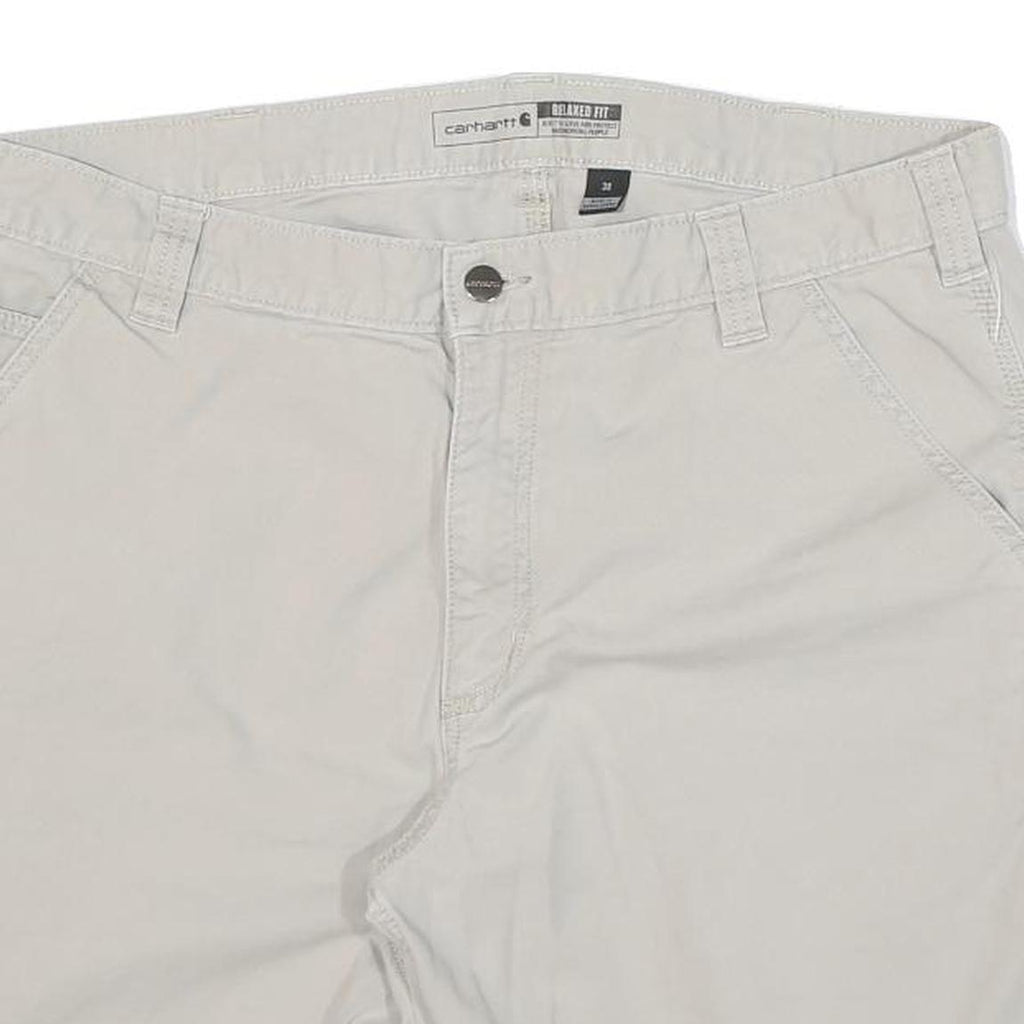 CARHARTT Mens Shorts Beige Casual Plain 3XL W38 Cotton Blend Workwear