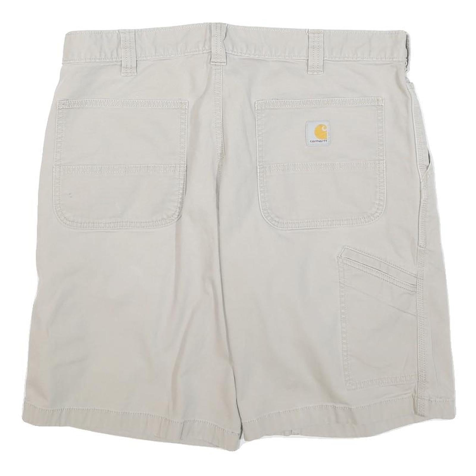 CARHARTT Mens Shorts Beige Casual Plain 3XL W38 Cotton Blend Workwear