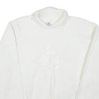 JERZEES Womens Sweatshirt White Collared L