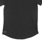 NIKE Womens Black Graphic T-Shirt S Short Sleeve Crew Neck Run Logo