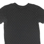 NIKE Womens Black Graphic T-Shirt S Short Sleeve Crew Neck Run Logo