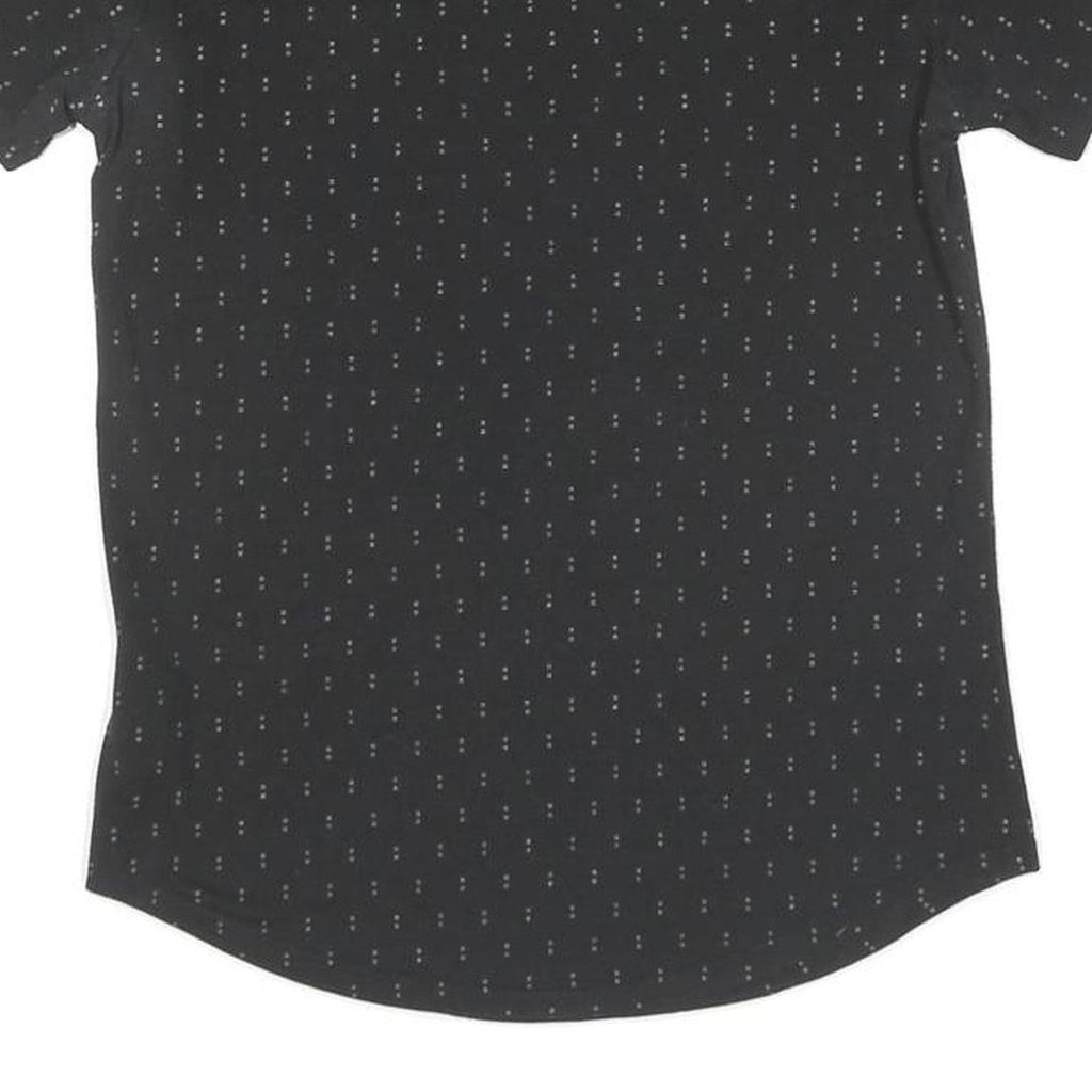 NIKE Womens Black Graphic T-Shirt S Short Sleeve Crew Neck Run Logo