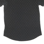 NIKE Womens Black Graphic T-Shirt S Short Sleeve Crew Neck Run Logo