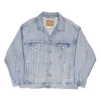 LEVI'S Mens Blue Cotton Blend Denim Jacket M Button Closure Casual Classic
