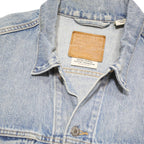 LEVI'S Mens Blue Cotton Blend Denim Jacket M Button Closure Casual Classic