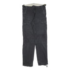 CARHARTT Mens Cotton Blend Black Regular Cargo Trousers W29 L32 Workwear Zip