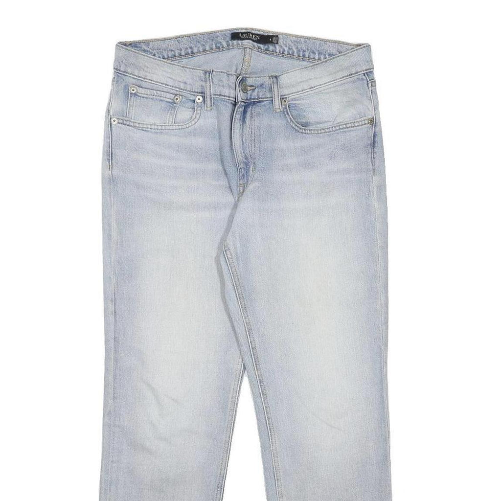 LAUREN RALPH LAUREN Womens Slim Light Blue Denim Jeans Cotton Blend W30 L27