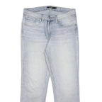 LAUREN RALPH LAUREN Womens Slim Light Blue Denim Jeans Cotton Blend W30 L27