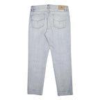LAUREN RALPH LAUREN Womens Slim Light Blue Denim Jeans Cotton Blend W30 L27