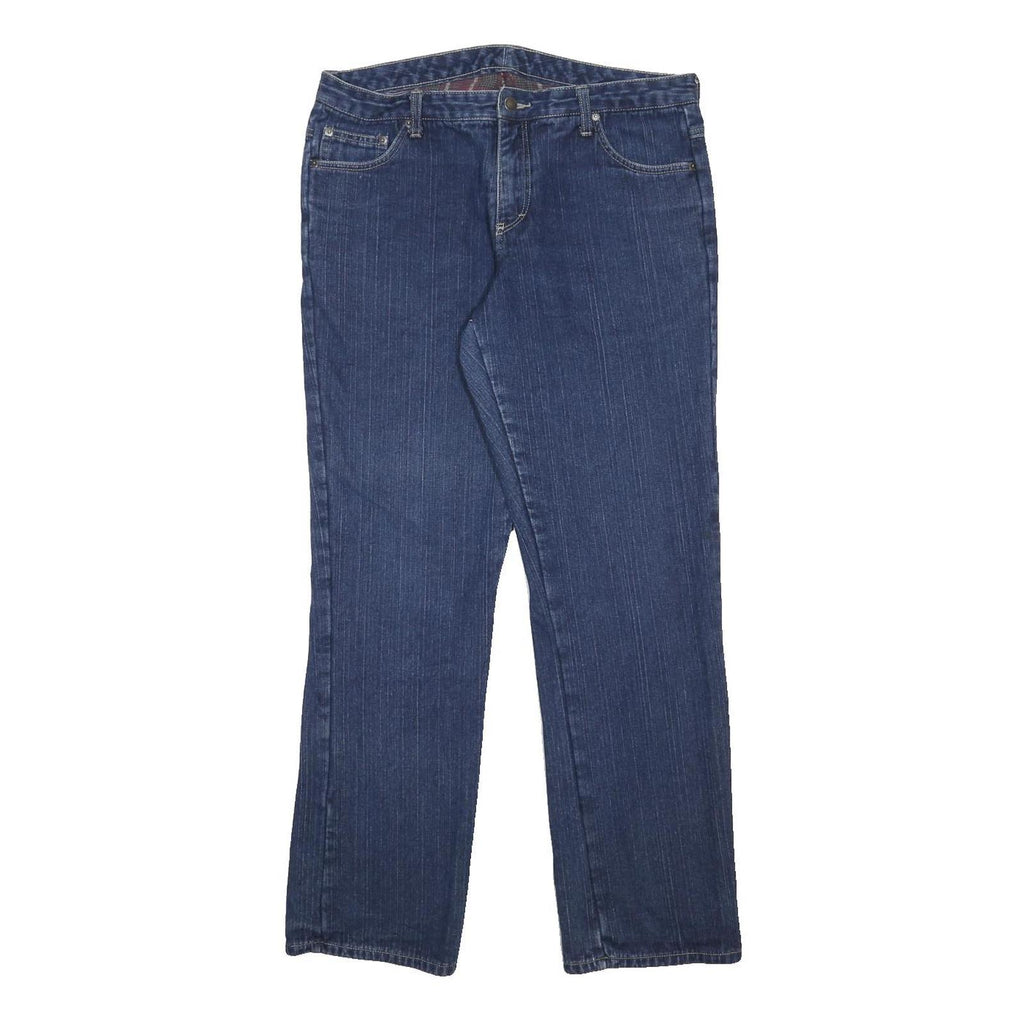 DICKIES Blanket Lined Womens Jeans Blue Regular Straight Denim Medium W34 L32