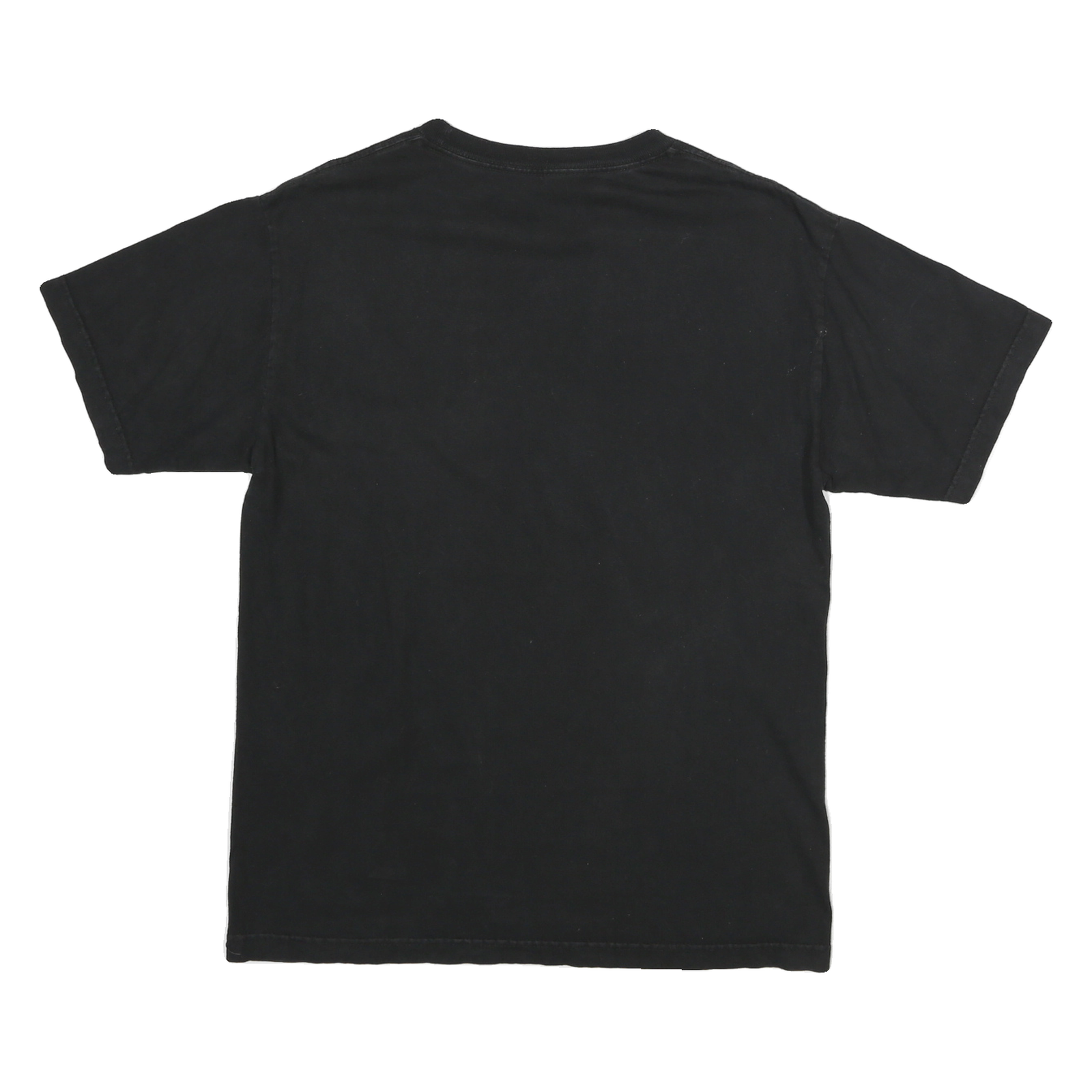 Mens Black Graphic T-Shirt S Short Sleeve Crew Neck Cotton Blend Skull Print