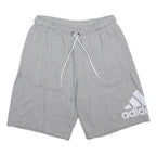 ADIDAS Mens Grey Casual Shorts L W28 Cotton Blend Drawstring Casual Fit