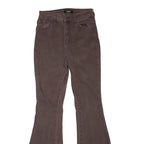 LEGEND Womens Brown Regular Fit Flared Denim Cotton Blend Jeans W26 L32 Stylish