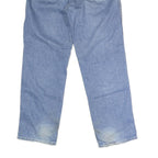 CARHARTT Mens Blue Regular Fit Straight Cotton Blend Button W33 L32 Durable Work