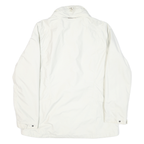 JACK WOLFSKIN Mens White Polyester Blend Jacket L Outdoor Zip Plain Casual
