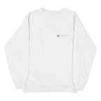 HANES Mens White Sweatshirt Crew Neck S Cotton Blend Casual Comfort