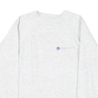 HANES Mens White Sweatshirt Crew Neck S Cotton Blend Casual Comfort