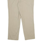 NAUTICA Mens Cotton Blend Beige Classic Straight Trousers W36 L30 Casual Smart