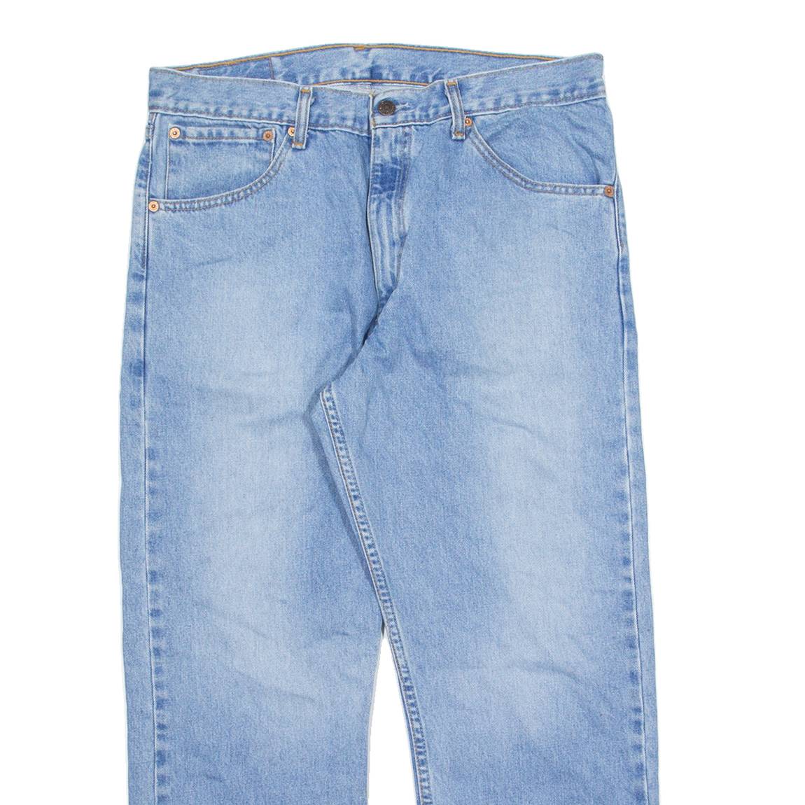 LEVI'S 521 02 Mens Jeans Blue Regular Straight Stone Wash W32 L27