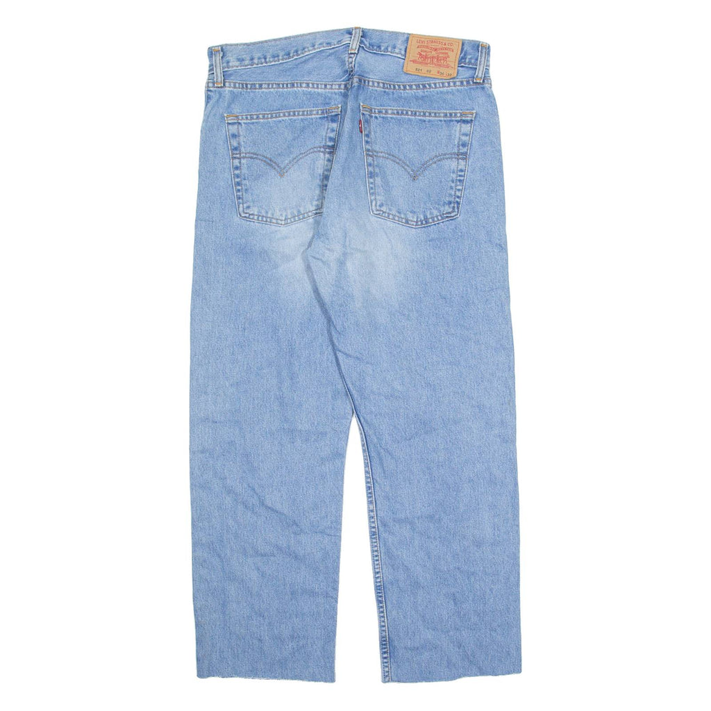 LEVI'S 521 02 Mens Jeans Blue Regular Straight Stone Wash W32 L27