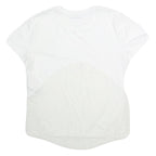 NIKE Womens White Sports T-Shirt XS Short Sleeve Round Neck Performance