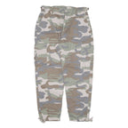 CLOCKHOUSE Cargo Camo Womens Trousers Green Relaxed Tapered W30 L26