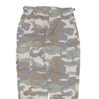 CLOCKHOUSE Cargo Camo Womens Trousers Green Relaxed Tapered W30 L26