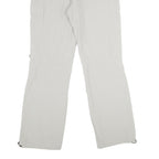 TREVOLUTION Womens Polyamide Blend Light Grey Regular Fit Straight Leg Trousers
