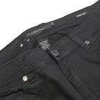 CALVIN KLEIN JEANS Womens Cotton Blend Slim Black Trousers W32 L26 Zip Casual