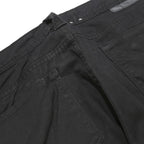 CALVIN KLEIN JEANS Womens Cotton Blend Slim Black Trousers W32 L26 Zip Casual