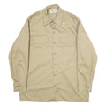 DICKIES Mens Worker Shirt Brown Long Sleeve L