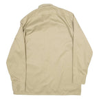 DICKIES Mens Worker Shirt Brown Long Sleeve L
