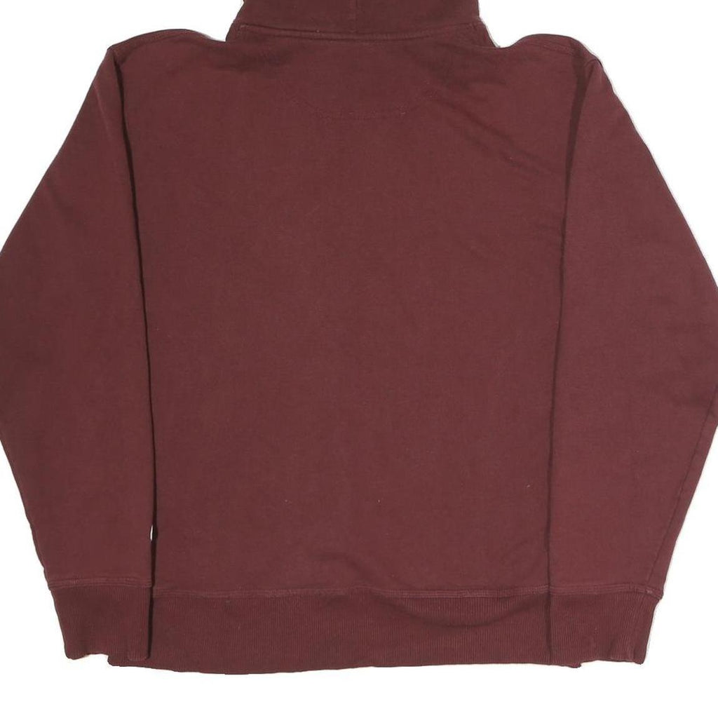 CHAMPION Mens Maroon Hoodie M Small Logo Pullover Cotton Blend Comfortable Fit