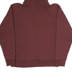 CHAMPION Mens Maroon Hoodie M Small Logo Pullover Cotton Blend Comfortable Fit