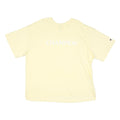 CHAMPION Mens Cream Classic T-Shirt 2XL Short Sleeve Crew Neck Cotton Blend