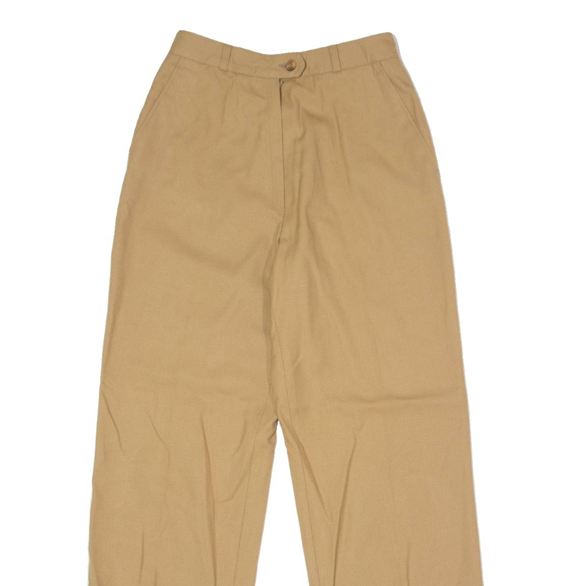 ROSNER Womens Trousers Beige Slim Straight 90s Wool W24 L28