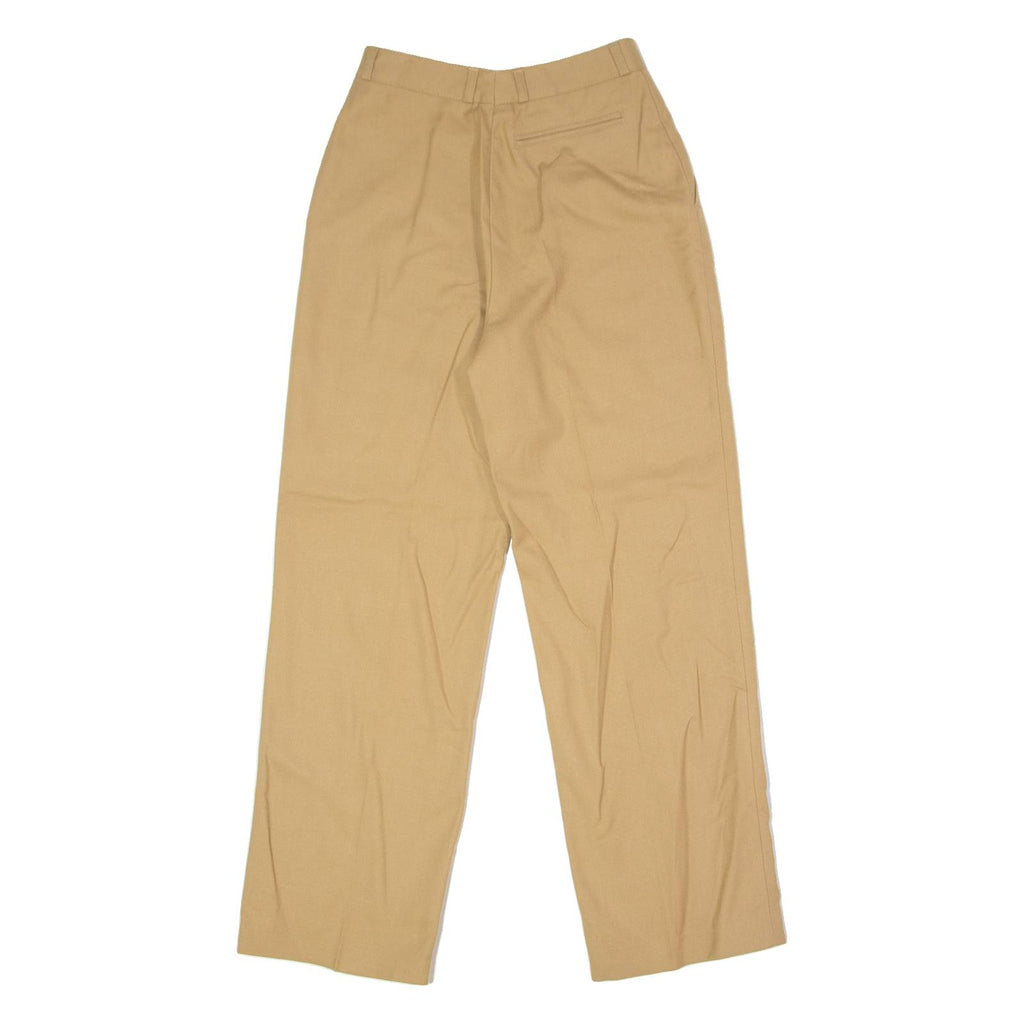 ROSNER Womens Trousers Beige Slim Straight 90s Wool W24 L28
