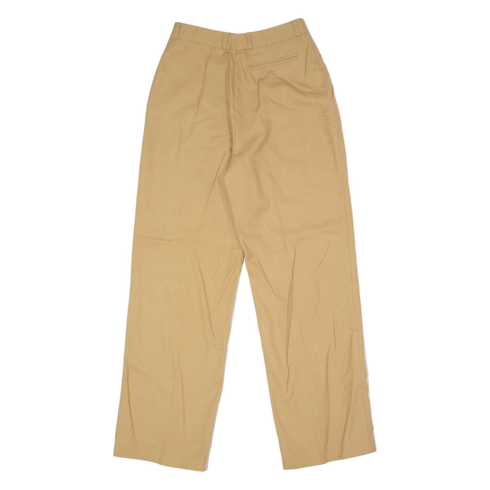 ROSNER Womens Trousers Beige Slim Straight 90s Wool W24 L28