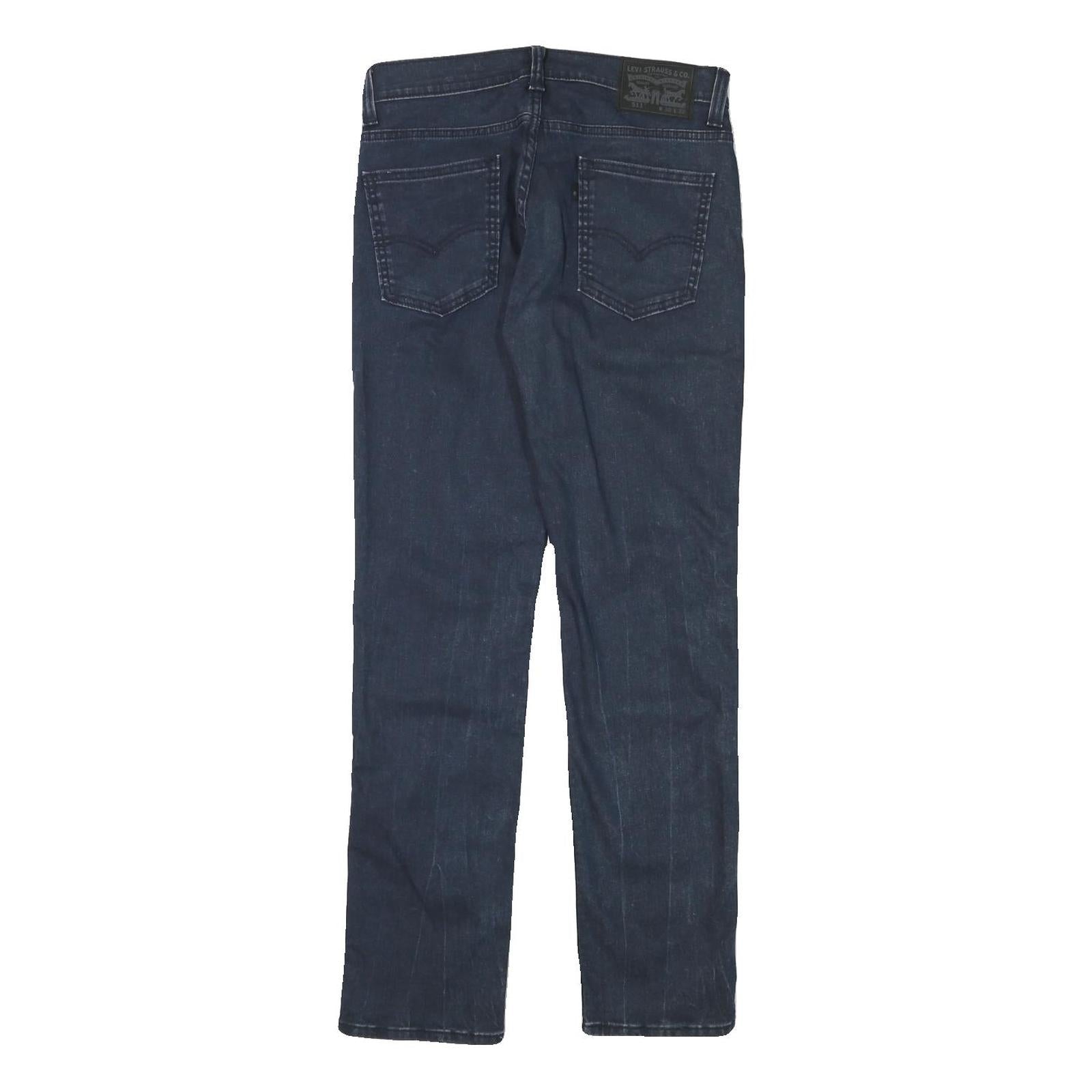 LEVI'S 511 Mens Slim Jeans Blue Denim W30 L32 Zip Cotton Blend