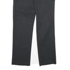 DICKIES Mens Polyester Blend Black Regular Straight Trousers W30 L30 Zip Closure