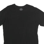CALVIN KLEIN Mens Black L T-Shirt Short Sleeve Crew Neck Minimal Logo