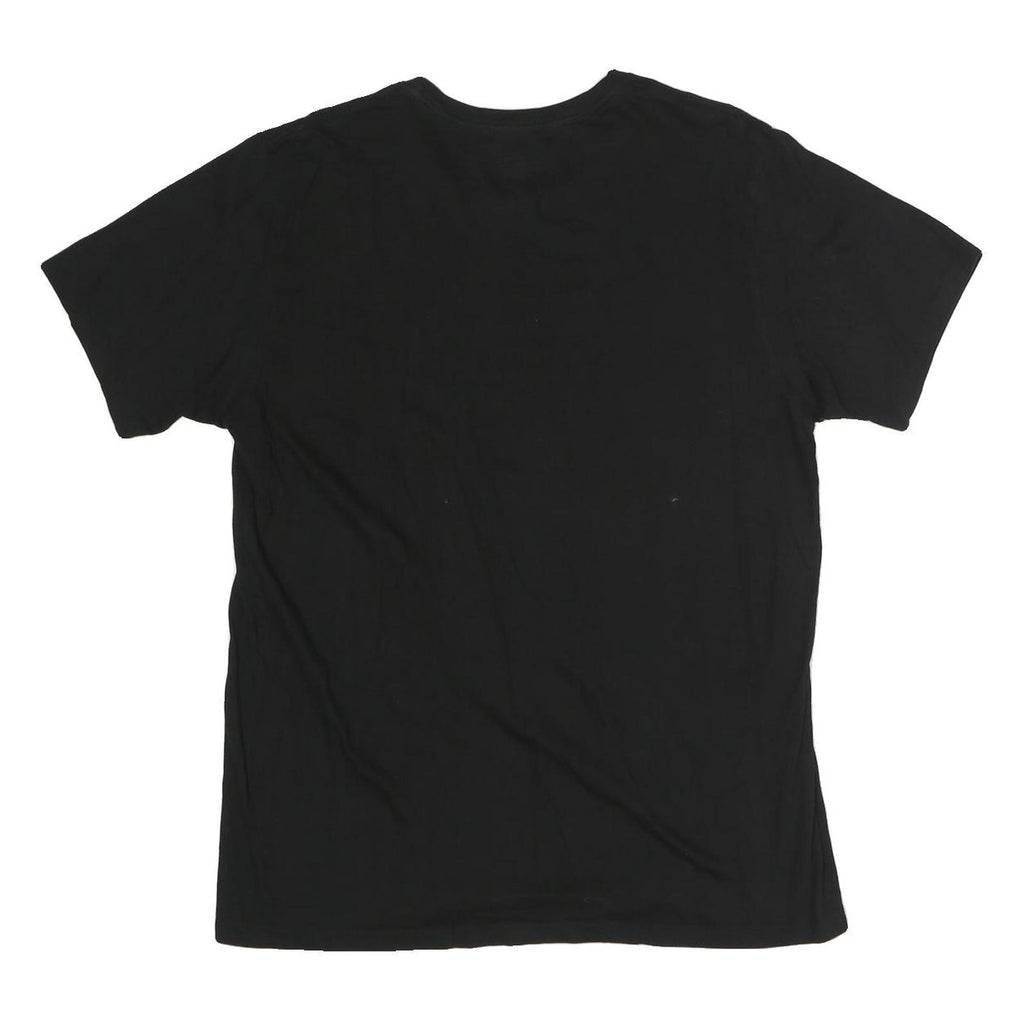 CALVIN KLEIN Mens Black L T-Shirt Short Sleeve Crew Neck Minimal Logo